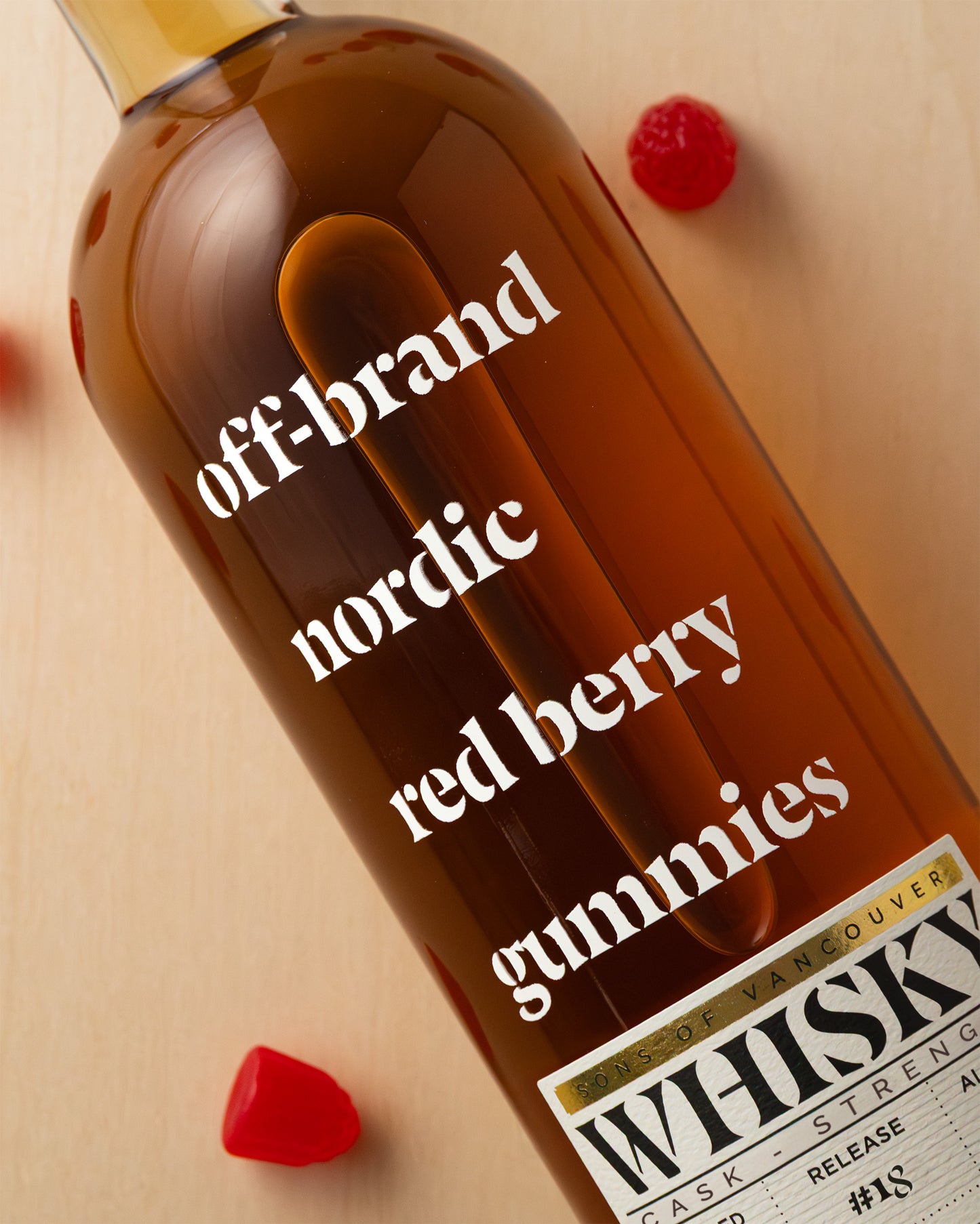 Whisky #18 'Off-Brand Nordic Red Berry Gummies' 100% Rye Whisky