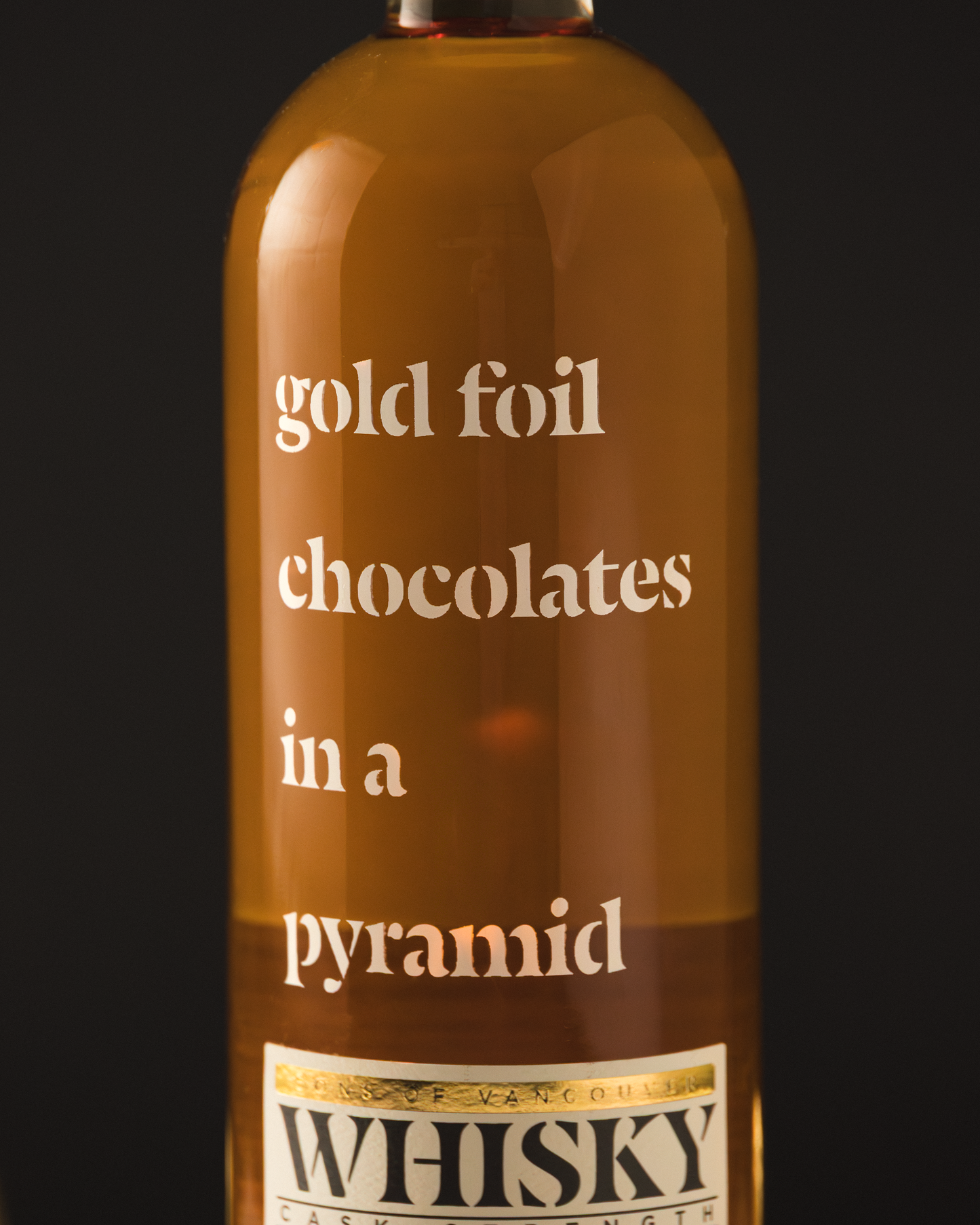 Whisky #19 'Gold Foil Chocolates in a Pyramid' - Cask Strength Whisky