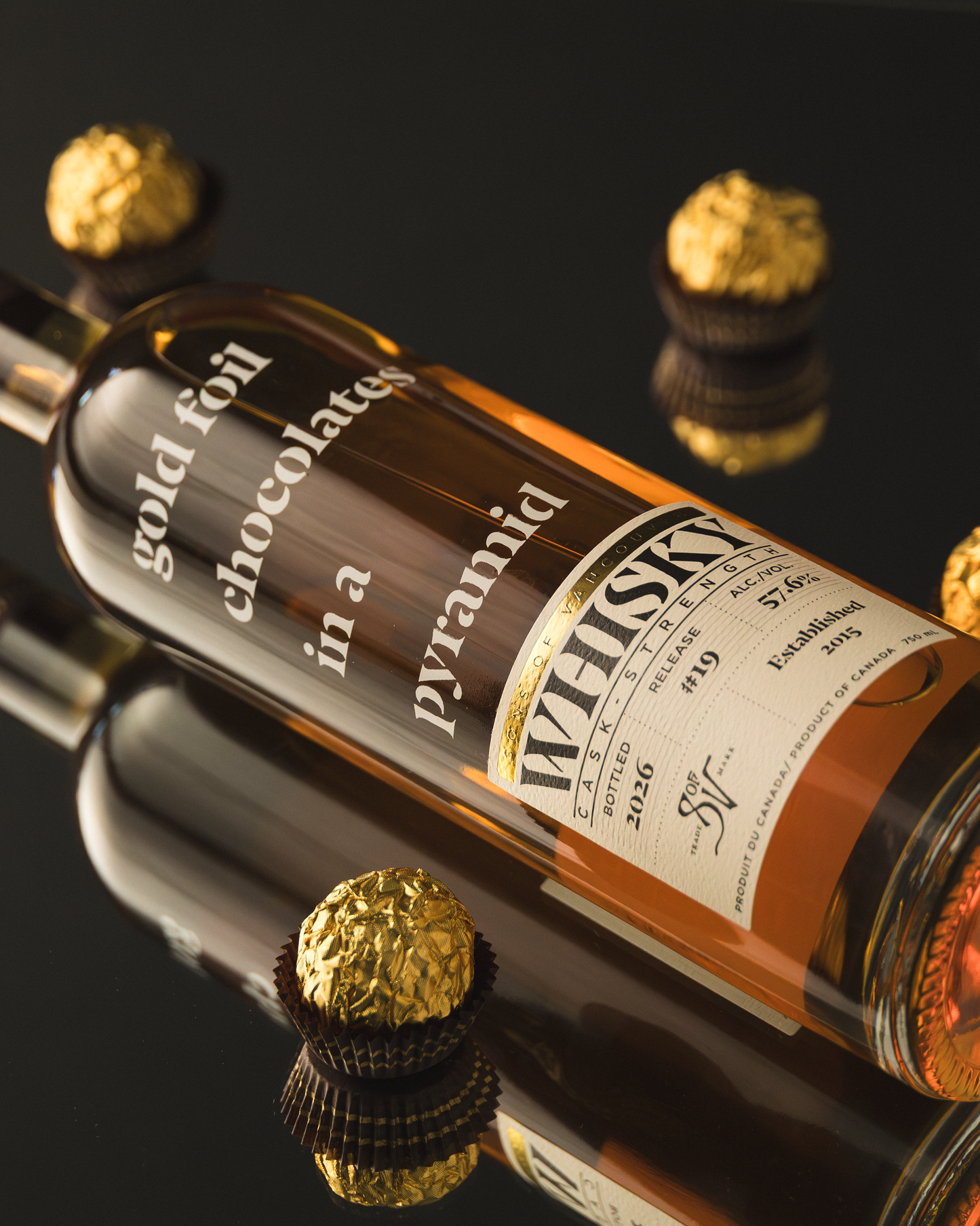 Whisky #19 'Gold Foil Chocolates in a Pyramid' - Cask Strength Whisky